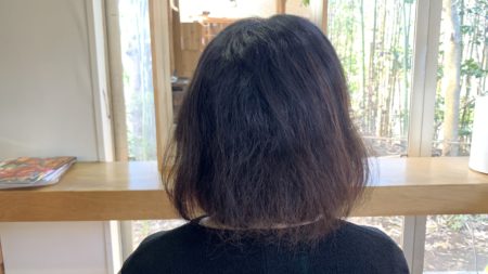 ブリーチなしの脱白髪染め・白髪ぼかしハイライト｜神奈川県横浜市