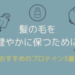 髪の毛を健やかに保つために！！おすすめのプロテイン3選◎